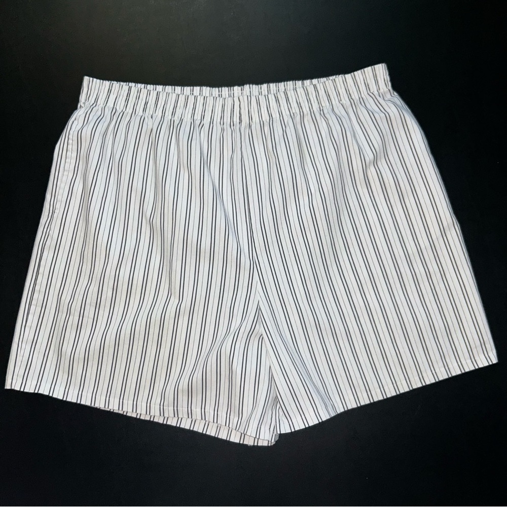 Vintage Separate Issue Women’s Shorts Size 24W High Waist Elastic White Stripes